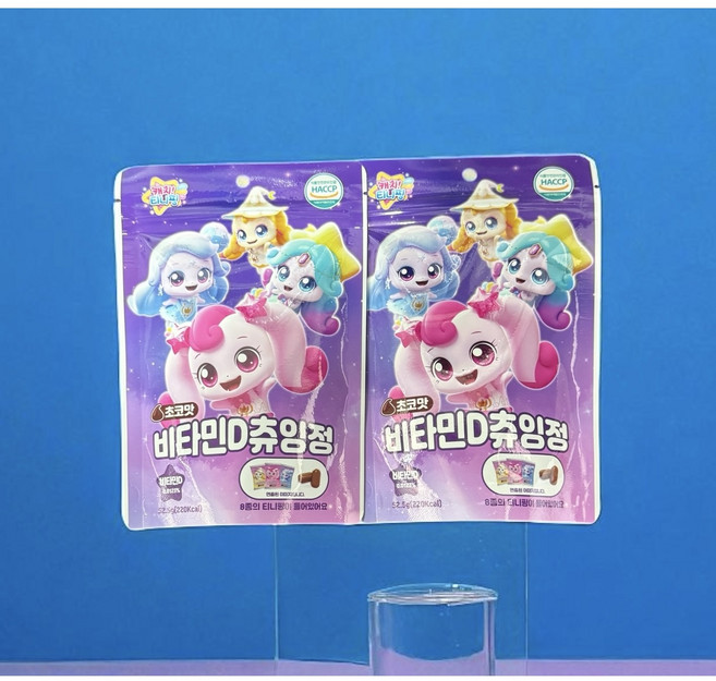 캐치티니핑 슈팅스타 비타민D 초코맛 츄잉 칼슘비타, 2개