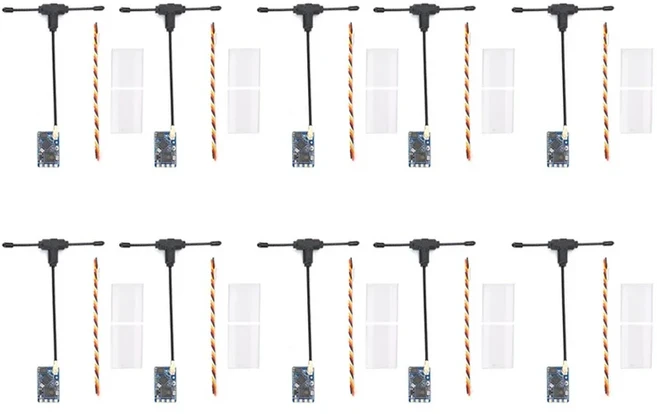 10PCS BAYCK ELRS 915M/2.4GHz 수신기 NANO RX 안테나 지원 WiFi FPV 레이싱 범위 드론 오리지널, 02 10PCS 2.4G NANO, 01 빠른  Mainland