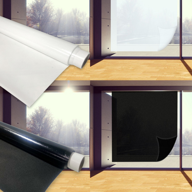 더맑은 프리미엄 단열필름 고효율 실내 창문용 무점착시트지 창문썬팅지 지킴이필름 전자파차단 무점착 사생활보호필름 단열필름 창문썬팅 시선차단필름 뽁뽁이 대용 단열재, 더맑은안개(블랙)5m