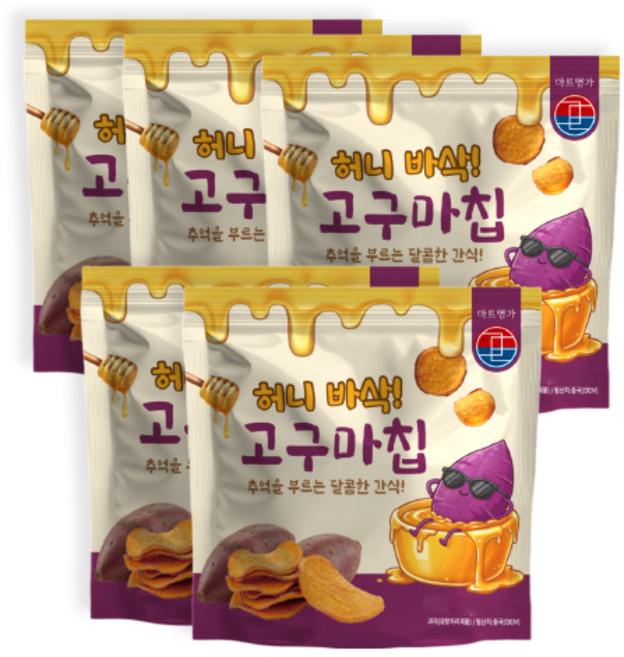 마트명가 허니바삭 고구마칩, 320g, 5개