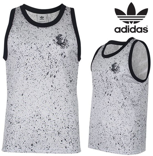 아디다스 남성 오리지널 PLANETOID 탱크 민소매 티셔츠-DX6017
