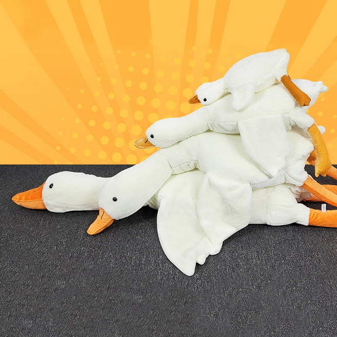 초대형 거위 바디필로우 50cm 90cm 130cm 오리인형 동물쿠션, 보들보들 거위 50cm