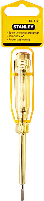 스탠리공식대리점 미니 콘센트 검전 드라이버 AC100~500V 테스트 기능 66-119, 1개