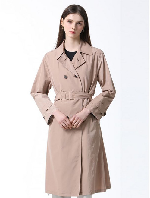 쉬즈미스 더블 버튼 코튼 트렌치코트 택가격 398000원