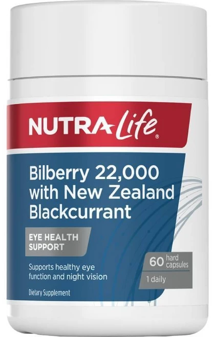 [뉴트라라이프] 빌베리 22000 뉴질랜드 블랙커란트 60정, 1개 - 쿠팡