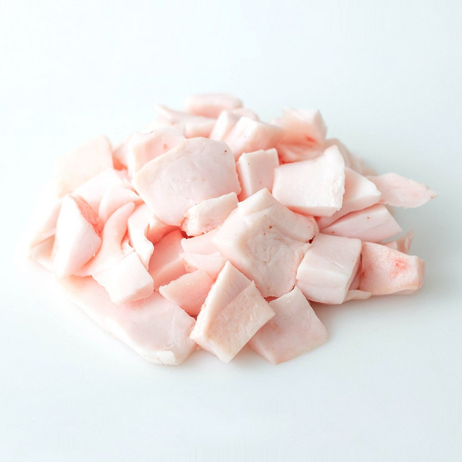 유황한돈 냉동 조각 지방 돼지 비계 돈지 기름, 2개, 500g