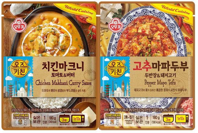 오뚜기 오즈키친 치킨마크니 5개+고추마파두부 5개, 1세트, 1.8kg