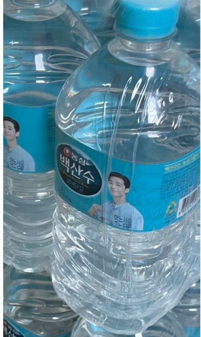 농심 백산수 유/무라벨 랜덤, 12개, 1L