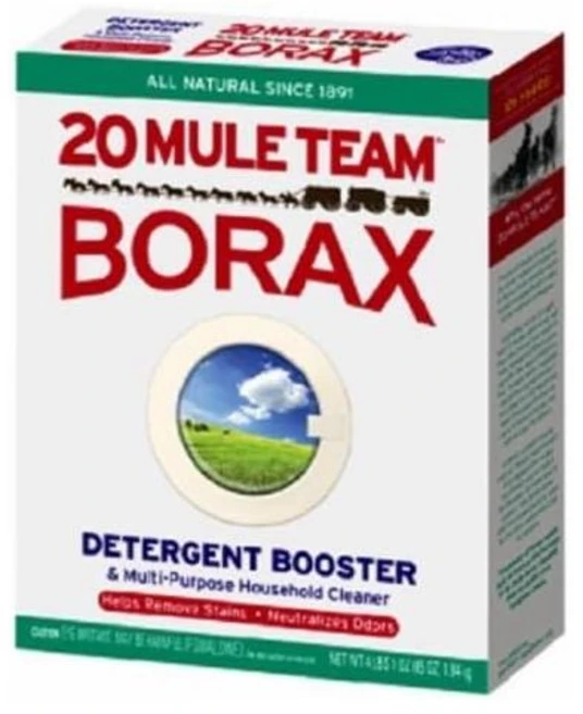 붕사 세제 내추럴 부스터 파우더 및 다목적 가정용 청소기 신제품 보락스 풀 4파운드 박스 포함 천연 세탁 - 쿠팡