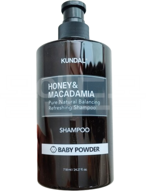 쿤달 허니 앤드 마카다미아 네이처 샴푸 베이비파우더향, 718ml, 1개