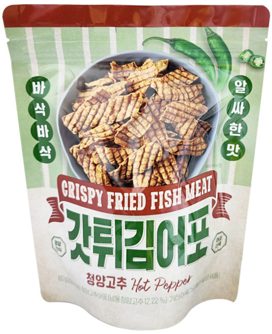 갓 튀김 청양고추어포 60g x 3개
