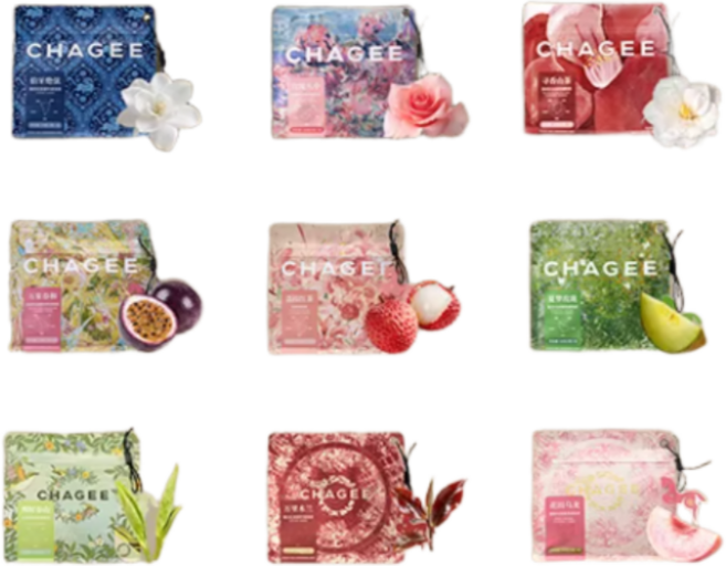 중국 패왕차희 티백 모음 9가지맛, 1