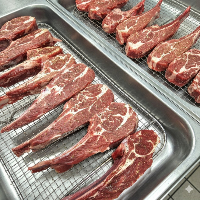 [6성급 호텔 납품] 육즙 가득 프리미엄 양갈비 숄더랙, 1세트, 400g