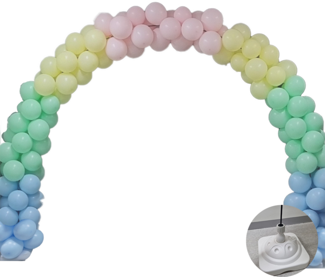 행사용 풍선세트 무지개 풍선아치만들기풀세트, 1세트, 업그레이드파스텔