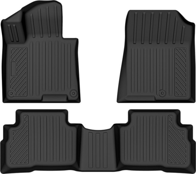 TPE 카매트 방수 논슬립 내오염 청소편리 기아 대부분 차종 호환, 검은색, 기아 스포티지 NQ5 가솔린 버전 2023-2026