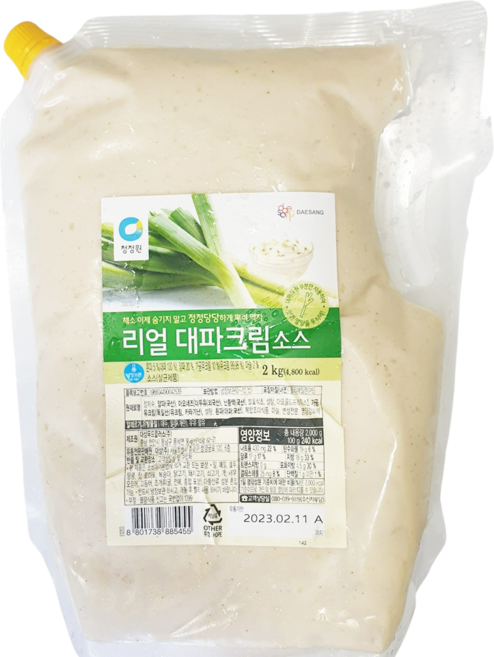 쉐프원 리얼대파크림소스 2kg 건어물소스 오징어 업소용 대용량, 1개