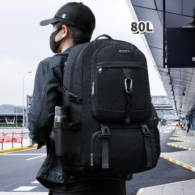 대용량 80L 고급 백팩 해외 여행 가방 출장 캠핑 여행용 빅사이즈 배낭 신발 수납