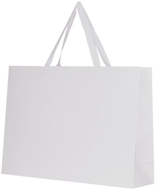 크루거브렌트 도톰 화이트 고급쇼핑백, (4)가로형 대 8개입 550*400*155mm