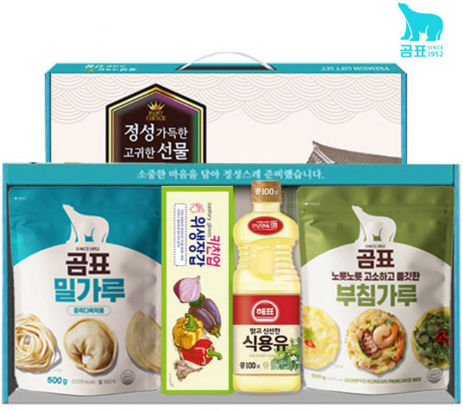 해표식용유 곰표 밀가루 선물세트 명절선물 답례품 판촉물, 1개