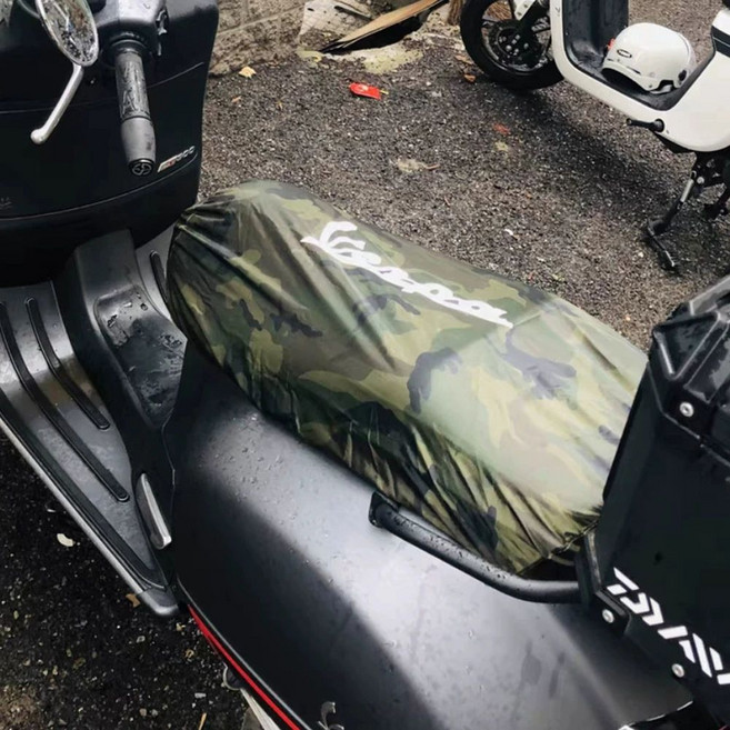 피아지오 장고 GTS GTV NS125LA 오토바이 방수 방진 시트커버 햇빛차단 먼지보호 시트 커버, 1개, 카모플라주