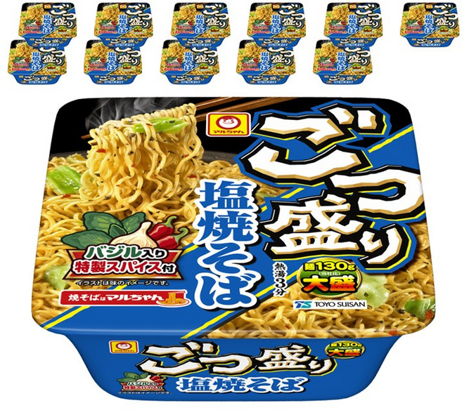 마루찬 고츠모리 시오 야끼소바 156g 12개