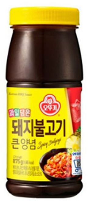 오뚜기 돼지불고기 큰 양념, 875g, 9개