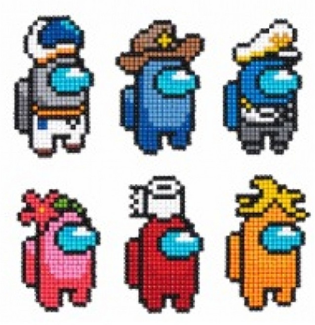 민화샵 어몽어스 어린이 보석십자수 스티커/만들기재료, 선장, 1개