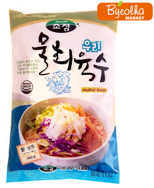 초정 우리 물회육수 400g 여름 별미 냉면육수 냉짬뽕 양념 물회소스 가정용 업소용, 물회육수/400g, 1개