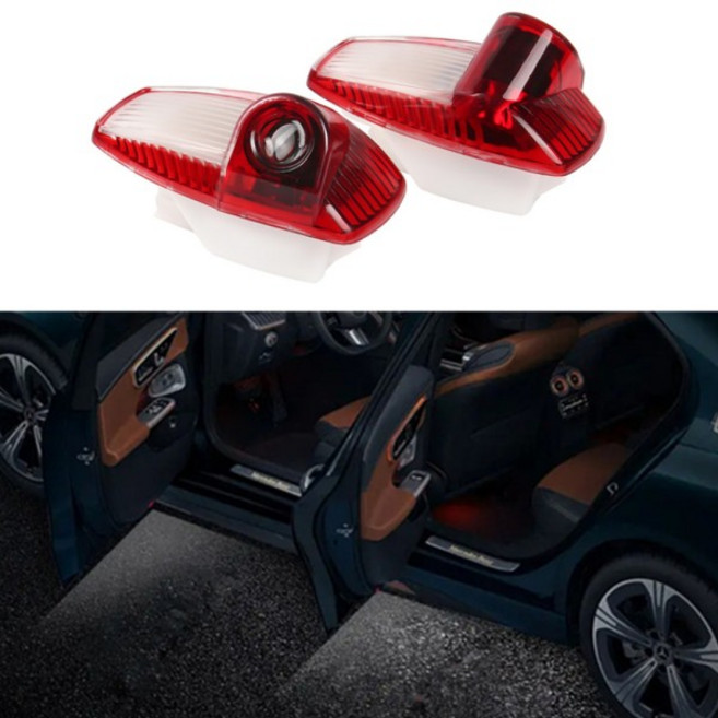 포르쉐 파나메라 970 카이맨 박스터 911 용 LED 자동차 도어 웰컴 로고 프로젝터 고스트 섀도우 라이트 액, 02 Porsche Emblem