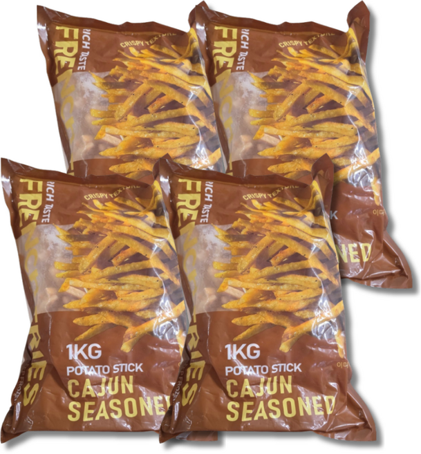 케이준 감자튀김, 4개, 1kg