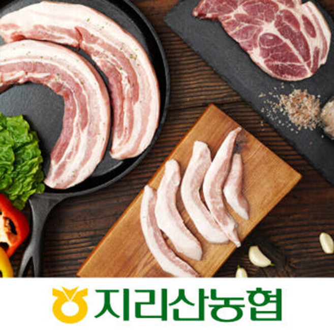 [지리산농협] 지리산 흑돼지 오겹살 1kg(500g*2팩), 2개, 500g