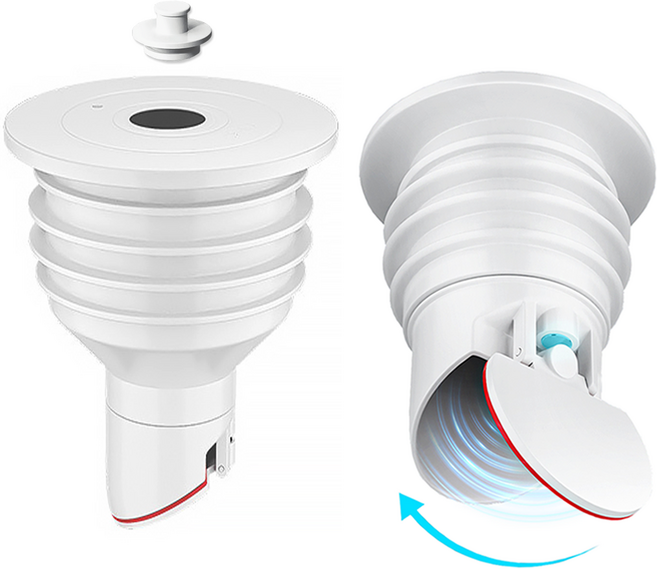 리브문 냄새차단 배수구트랩 벌레차단 하수구트랩 세탁기호스연결 캡, 2개, 화이트