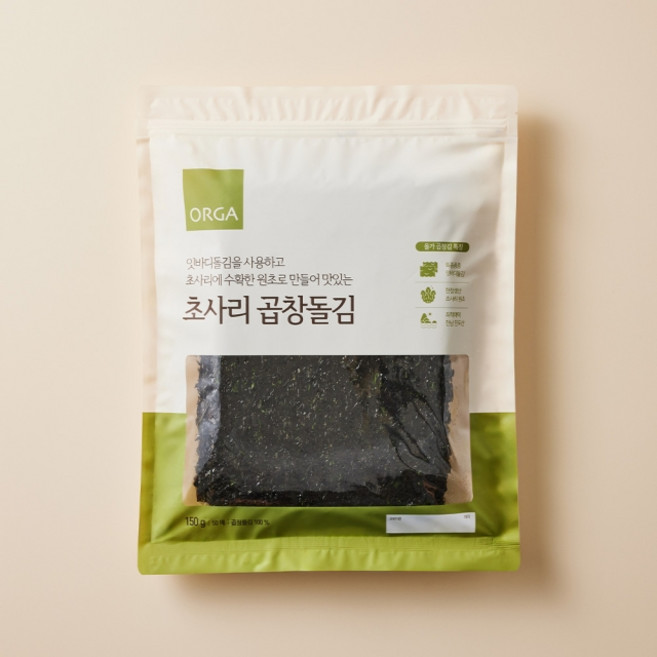 풀무원 ORGA 초사리 곱창돌김 150g 1개