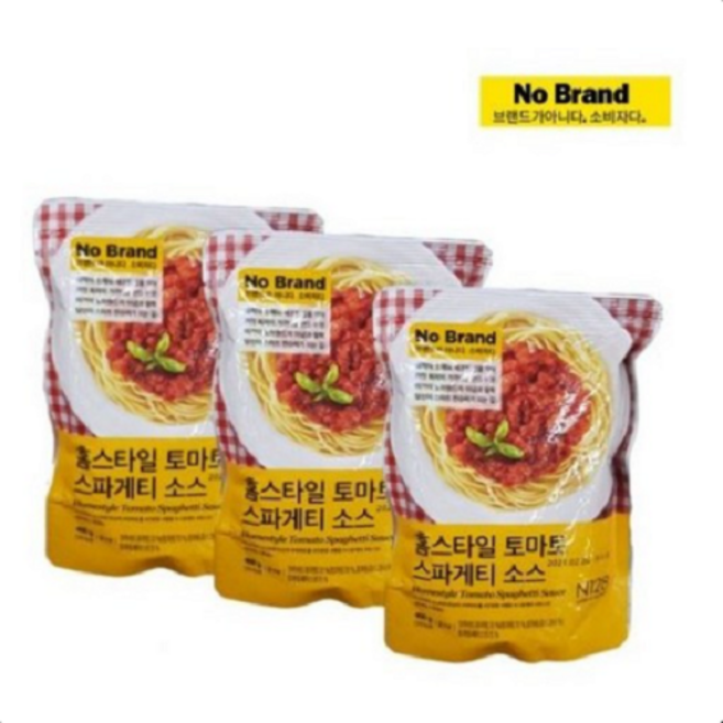 노브랜드 (노브랜드) 홈스타일 토마토 스파게티 소스 400g, 3개