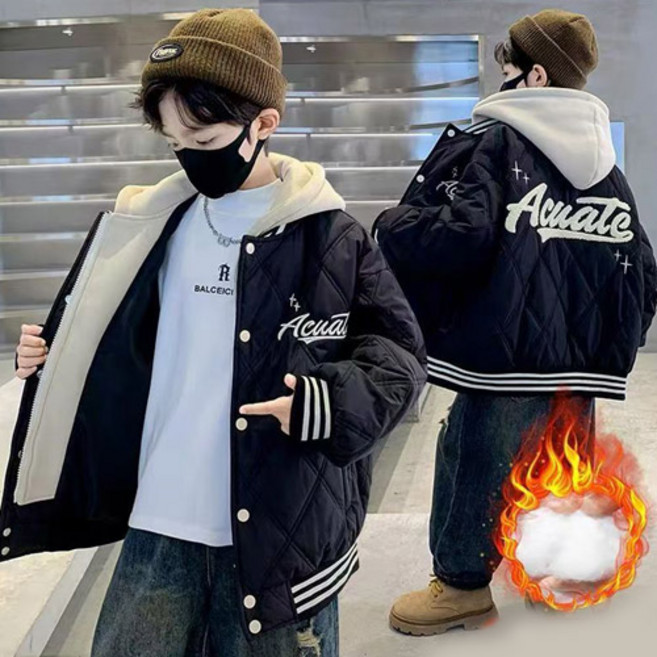 레이어누빔후드 점퍼