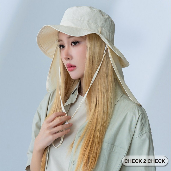 Check2Check 多功能抗UV漁夫帽 遮陽帽 防曬帽 登山帽 CB0025119