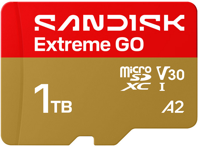 SANDISK Extreme GO microSDXC U3 A2 UHS-I V30 4K 記憶卡, 1個, 1TB