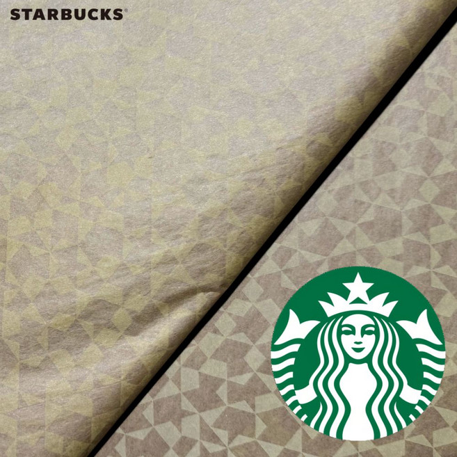 (스타벅스) 기프트 선물 포장용 크라프트 시트 (500매) 유산지 습자지 색화지 선물포장, 기본, 1개