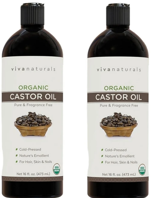 Viva Naturals 냉압착 캐스터 오일 미국 직배송 473ml 2개 - 쿠팡