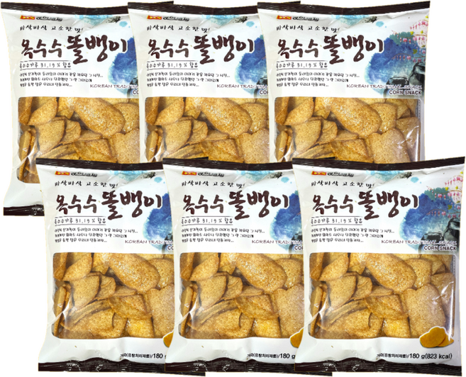 동아제과 옥수수똘뱅이, 180g, 6개