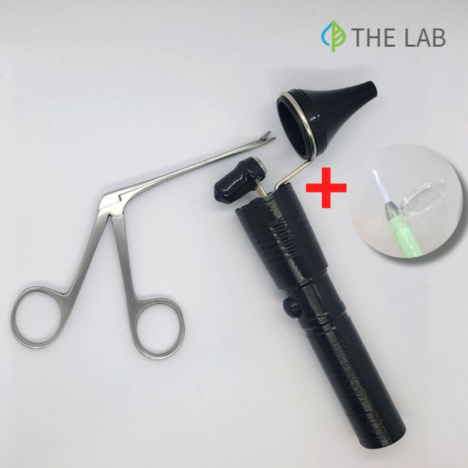 이어포셉 forcep 마이크로 포셉 귀지 핀셋 이비인후과 의료용 LED 귀후비개 이어클리너, 1개