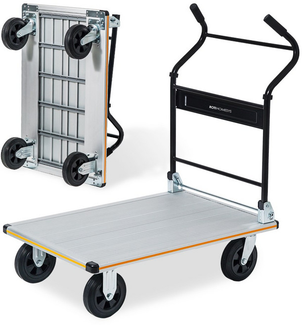 로티홈시스 몬트랙 접이식 핸드 카트 대형, 실버, 1개