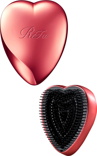 MTG 리파 하트 브러쉬 ReFa HEART BRUSH (샤인 레드), 1개