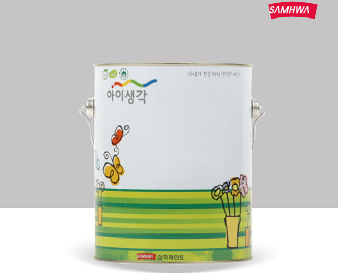 아이생각 수성 무광 페인트 4L, 실버 메탈릭(N7.5/1002A), 1개