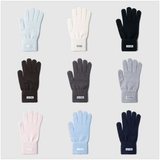 누아트 스튜디오 NUART STUDIO 지수 pick클래식 소프트 핑거홀 터치 숏 장갑9colors 179843