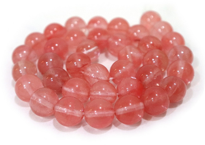 선우몰 수박홍석 원석팔찌재료 DIY제작 팔찌만들기 천연원석 비즈 악세사리 부자재, 8mm, 1개