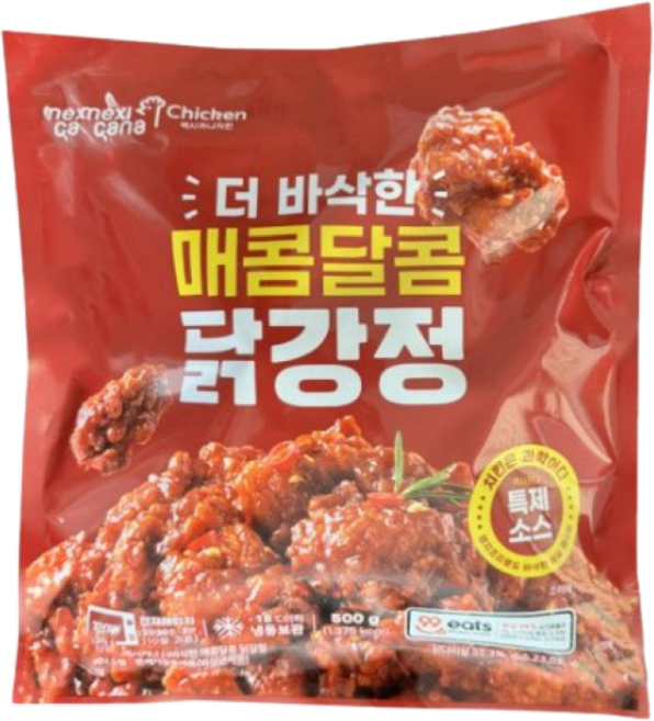 멕시카나 매콤달콤 닭강정 500g, 6개