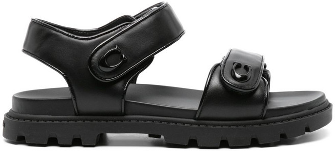 코치 브린 가죽 샌들