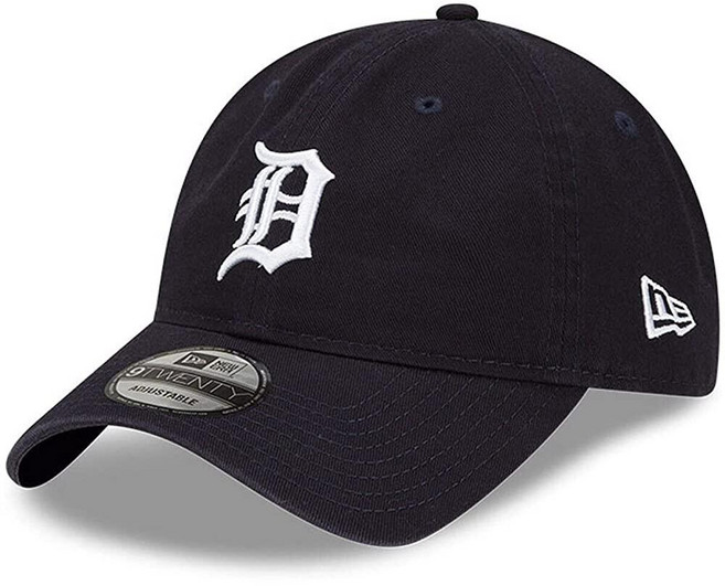 New Era MLB 카키 코어 클래식 9TWENTY 조절 가능한 모자 캡 프리 사이즈 애틀랜타 브레이브스. [호환], 디트로이트 타이거스