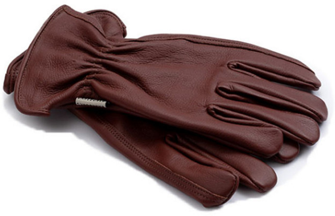 베어본즈 클래식 워크 글로브 꼬냑 / 천연 가죽 캠핑장갑 바베큐 화로대장갑, 1개